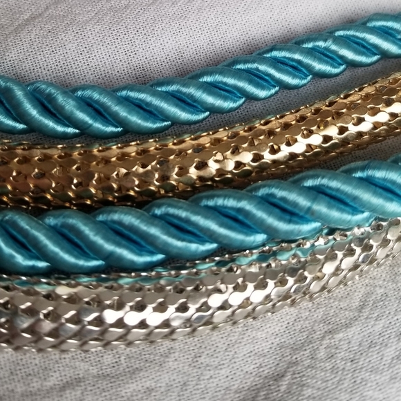 💥Rope and Metal Layered Necklace - Picture 3 of 3